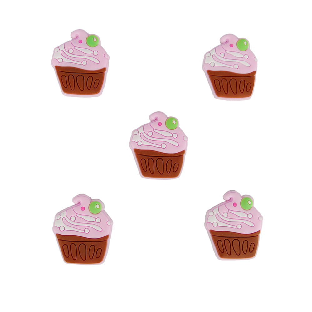 Aplique de Silicone - Cupcake I